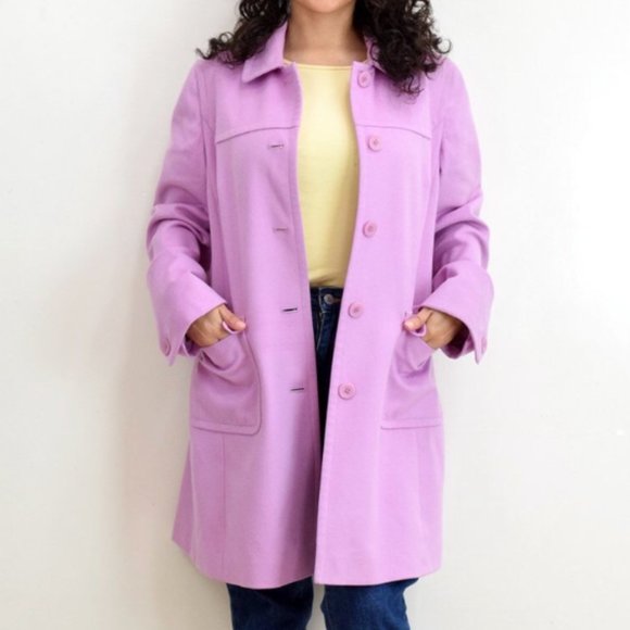 LOFT Jackets & Blazers - LOFT Pink Wool Coat  10 / 12